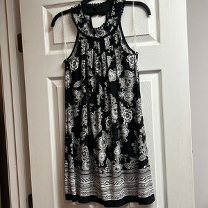 Cute black and white mini dress